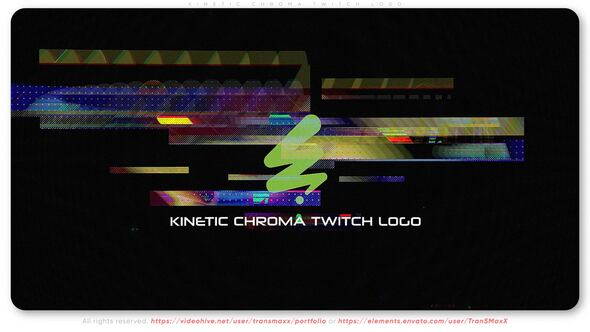 Kinetic Chroma Twitch Logo Openers template preview