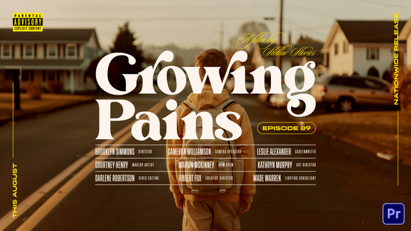 Conor Cinematic Titles | MOGRT Premiere Pro template preview