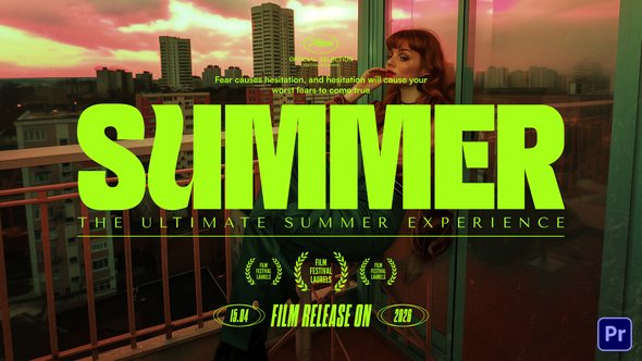 Dark Cinematic Titles | MOGRT Premiere Pro template preview