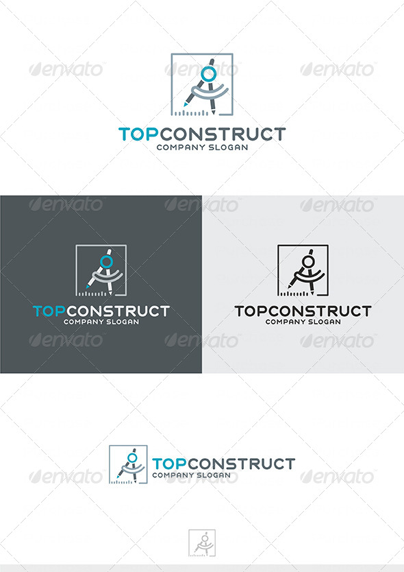Top Construct Logo - Buildings Logo Templates