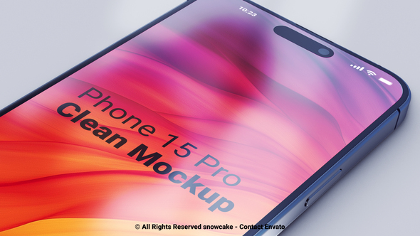 Phone 15 Pro Clean Mockup Product Promo template preview