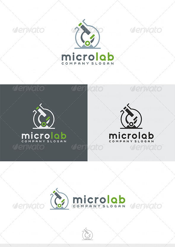 Micro Lab Logo - Vector Abstract