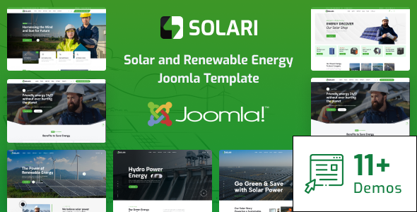 Solari – Joomla 5 Ecology & Solar Energy Template