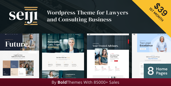 Seiji - WordPress Theme for Lawyers & Business