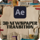 3D Newspaper Transition - VideoHive Item for Sale