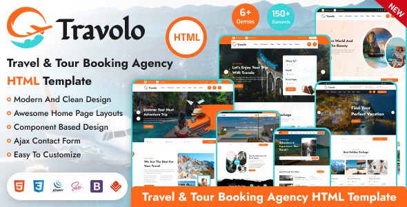 Travolo - Travel Agency & Tour Booking HTML Template