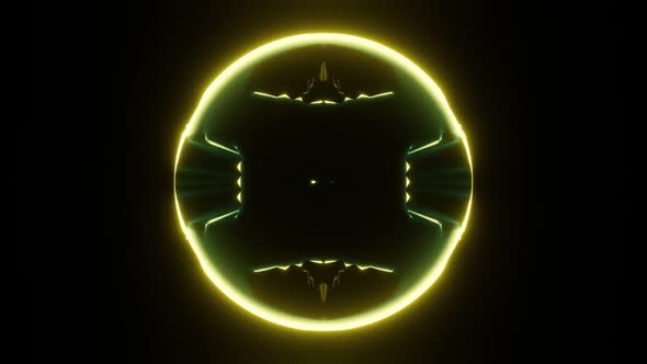 Vj Loop Abstract Figure On A Black Background 02