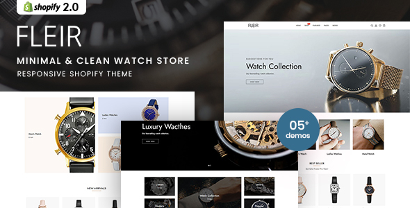 Fleir – Minimal & Clean Watch Store Shopify 2.0 Theme