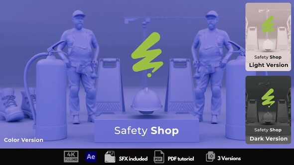 Safety Shop Logo Stings template preview
