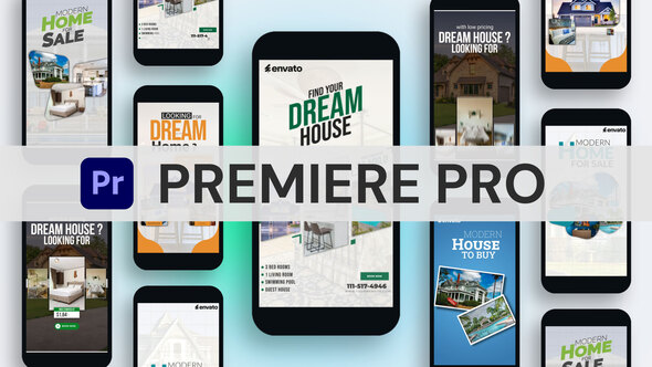 Real Estate Stories - Social Media Premiere Pro template preview