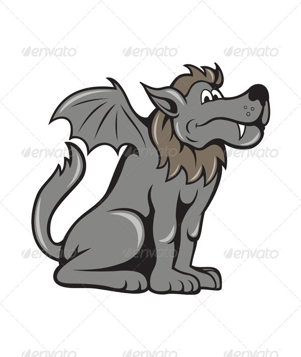 Kludde Wild Dog With Wings - Animals Characters