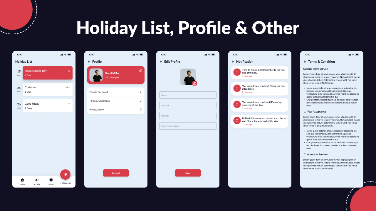 Onsite Online Attendance App - React Native Mobile Template for Check ...
