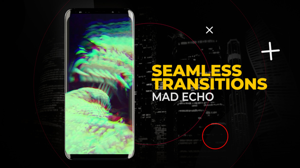 Vertical Mad Echo Transitions | After Effects Elements template preview
