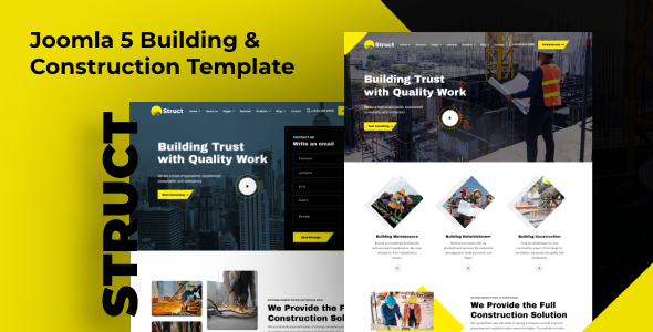 Struct – Joomla 5 Building & Construction Template