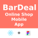 BarDeal ANDROID IOS FIGMA Free UI Kit ReactNative Online Shopping Mobile App
