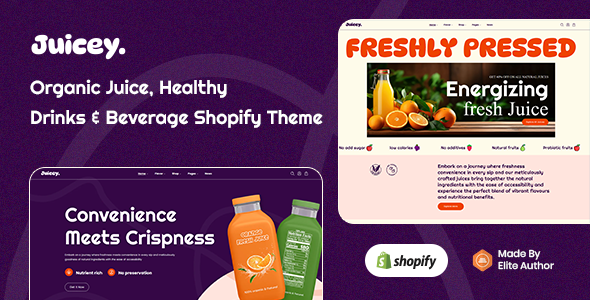 Juicey – Organic Juice & Health Drinks Shopify Theme