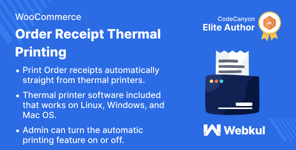 marketplace woocommerce order receipt thermal printing