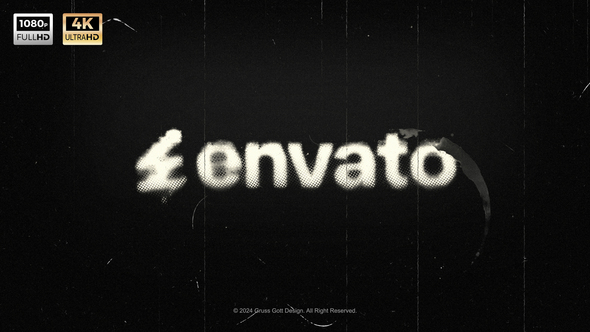 Grunge Logo Animation Logo Stings template preview