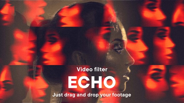 Echo Abstract Video Filter Effect Template Elements template preview