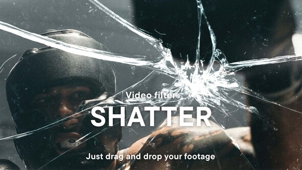 Shattered Glass Video Effect Template Video Displays template preview