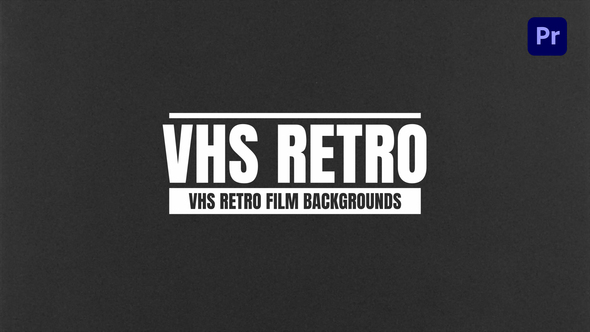 VHS Retro Film Backgrounds For Premiere Pro