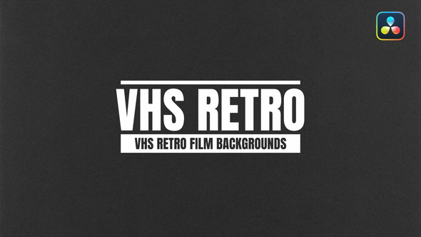 VHS Retro Film Backgrounds For DaVinci Resolve