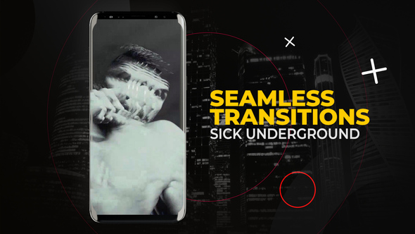 Vertical Sick Underground Transitions | After Effects Elements template preview