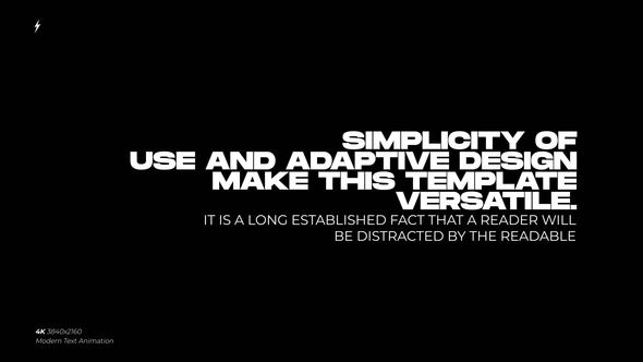 Modern Text Animation | After Effects Titles template preview