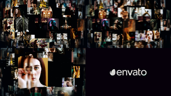 Mosaic Logo Reveal Logo Stings template preview