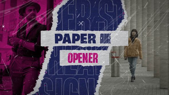Paper Grunge Opener Openers template preview