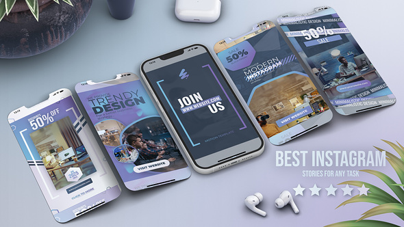 Instagram Stories Vertical Product Promo template preview