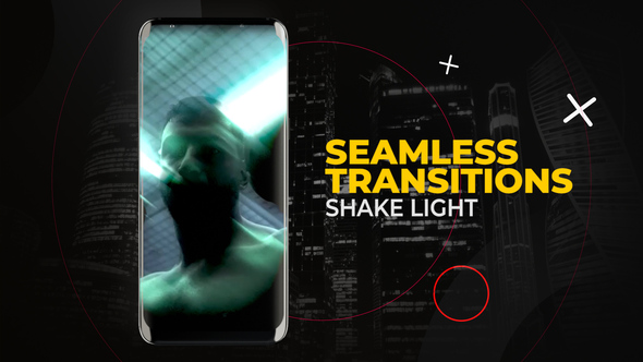 Vertical Shake Light Transitions | After Effects Elements template preview