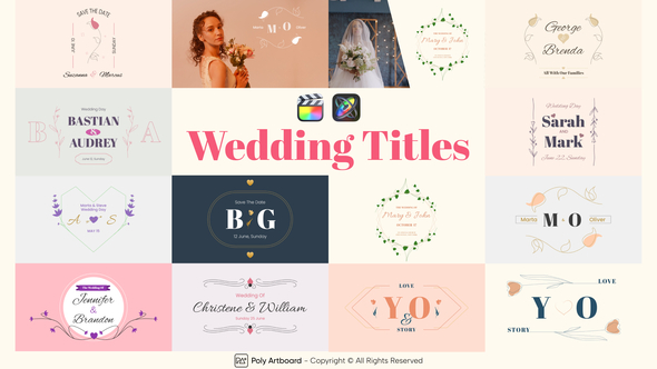 Wedding Titles For Final Cut Pro X