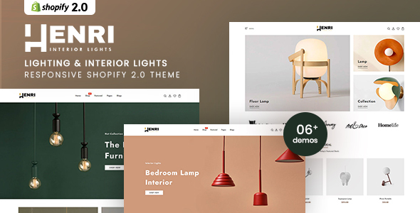 Henri – Lighting & Interior Lights Shopify 2.0 Theme