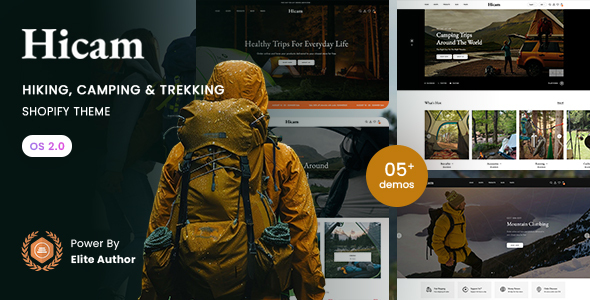 Hicam – Hiking, Camping & Trekking Shopify 2.0 Theme