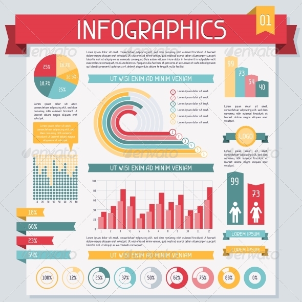 Infographics Elements Collection. Set 1. - Infographics