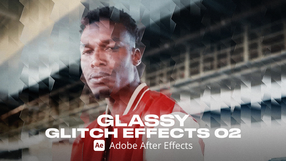 Glassy Glitch Effect 02 Ae Elements template preview