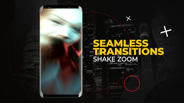 Vertical Shake Zoom Transitions | After Effects Elements template preview