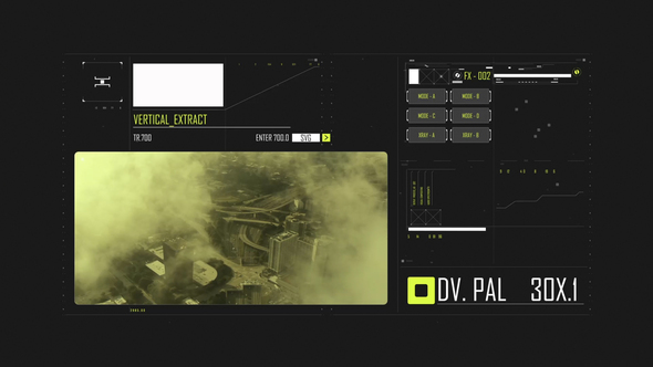 HUD Typography Track Element Infographics template preview