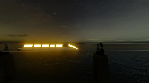 Futuristic Monorail Transport alt