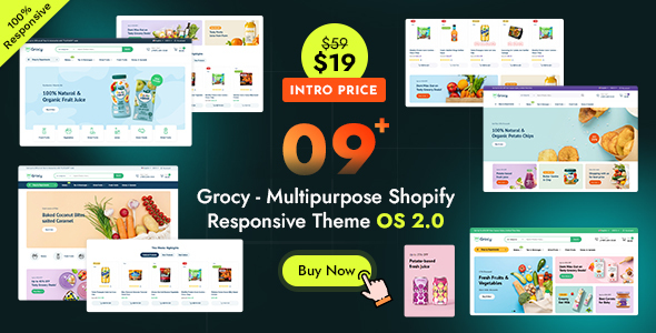 Grocy – Grocery Store and Supermarket Shopify Responsive Theme OS 2.0