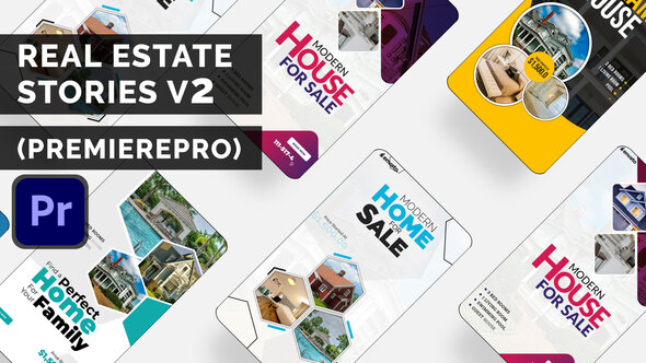 Real Estate Stories V2 - Premiere Pro Premiere Pro template preview