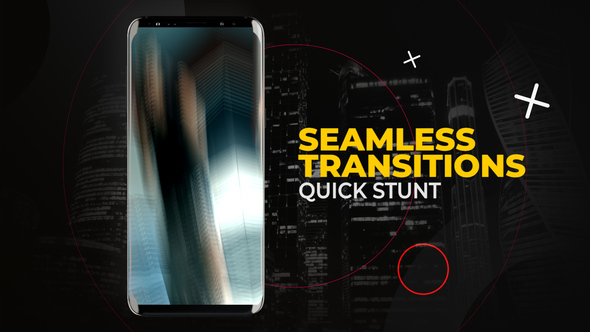 Vertical Quick Stunt Transitions | After effects Elements template preview