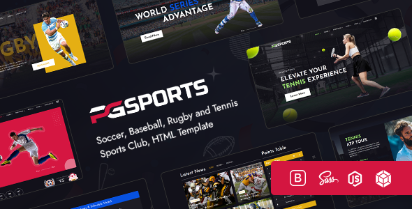 PGSports - Sports Club HTML Template