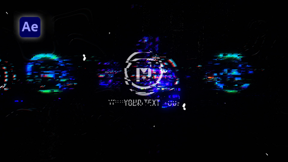 Digital Glitch Logo Logo Stings template preview