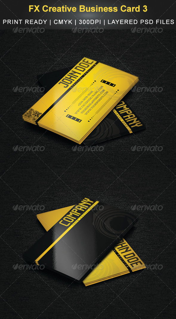 FX Creative Business Card 3 - Creative Business Cards