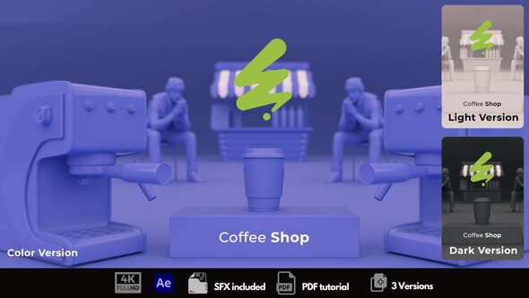Coffee Shop Promo Openers template preview