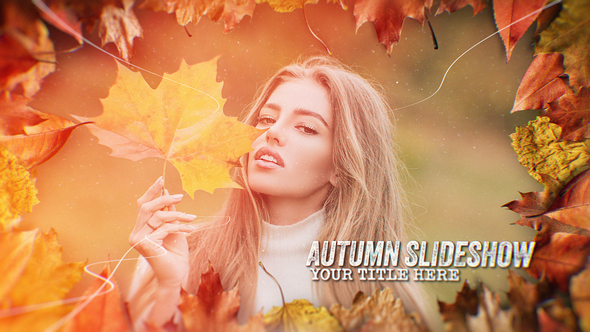Autumn Slideshow Video Displays template preview