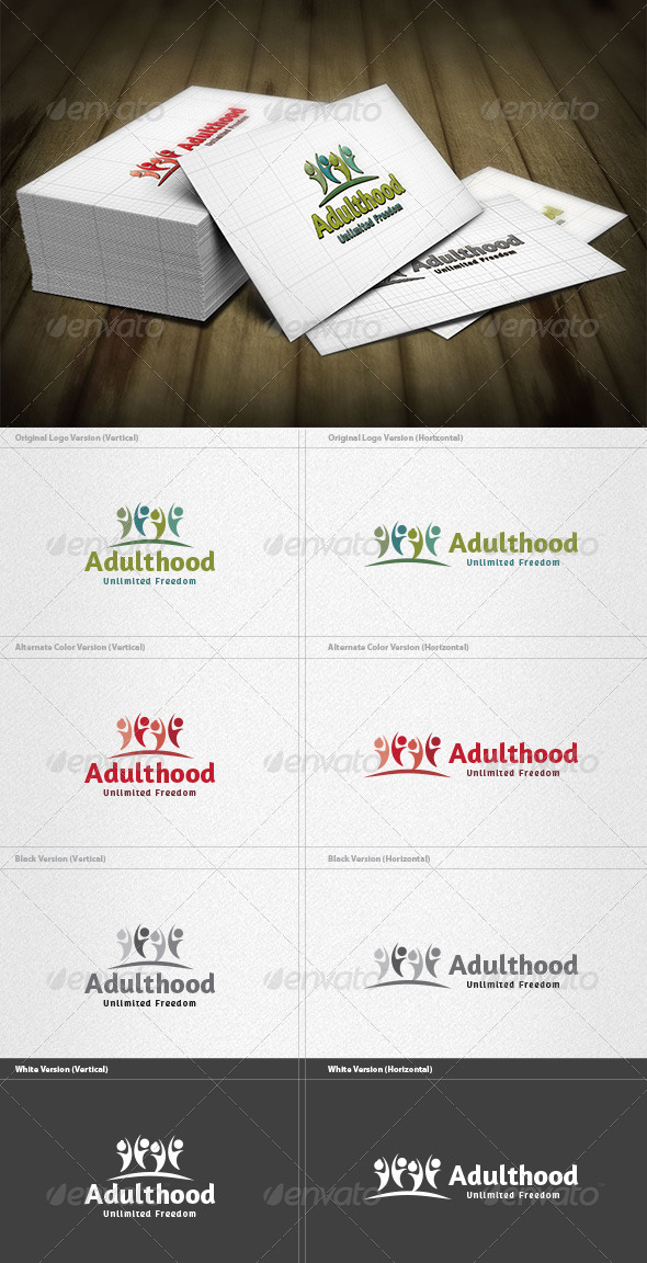 Adulthood Logo - Humans Logo Templates