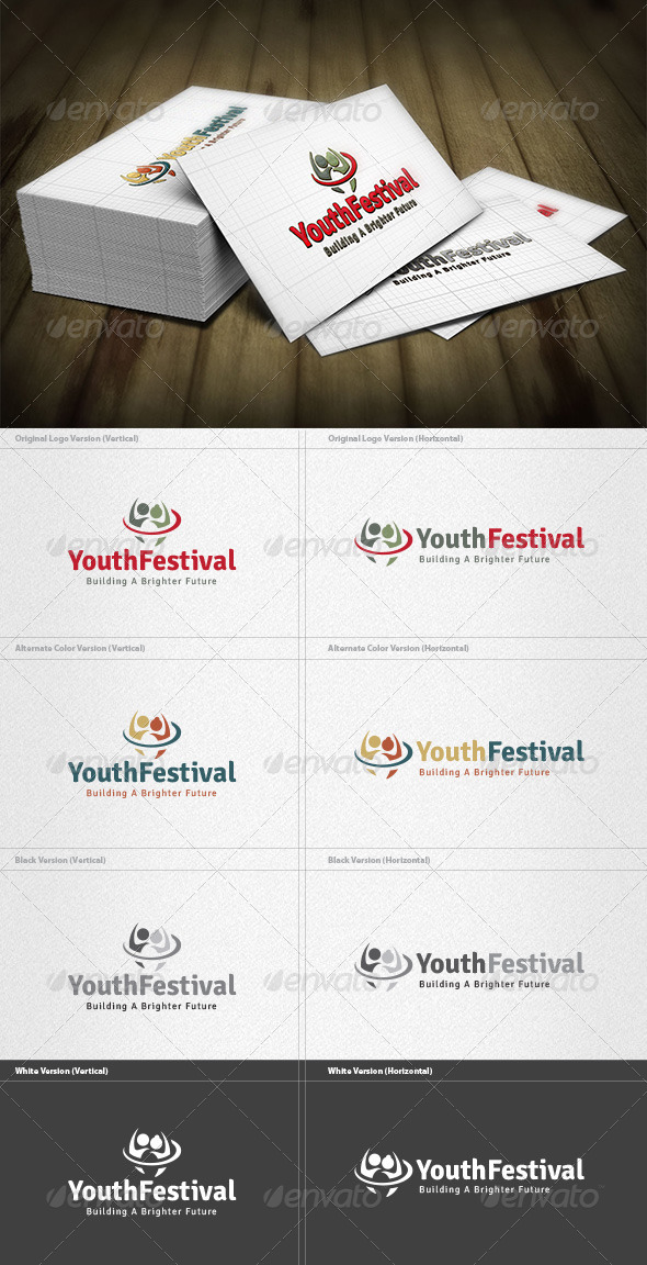 Youth Festival Logo - Humans Logo Templates